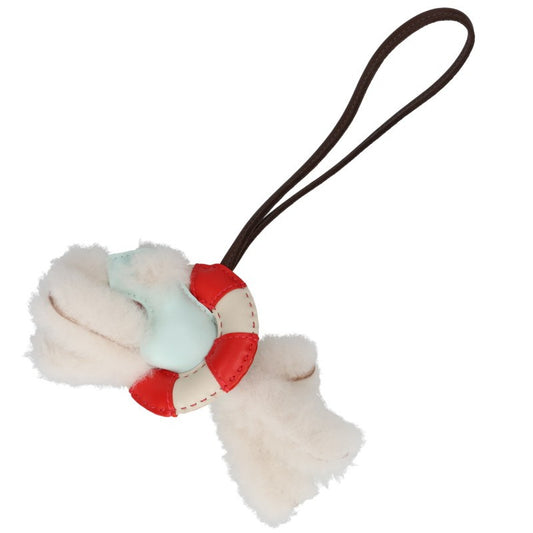 HERMES Buddy A La Mer Shearling Charm Multi Size PM