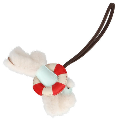 HERMES Buddy A La Mer Shearling Charm Multi Size PM