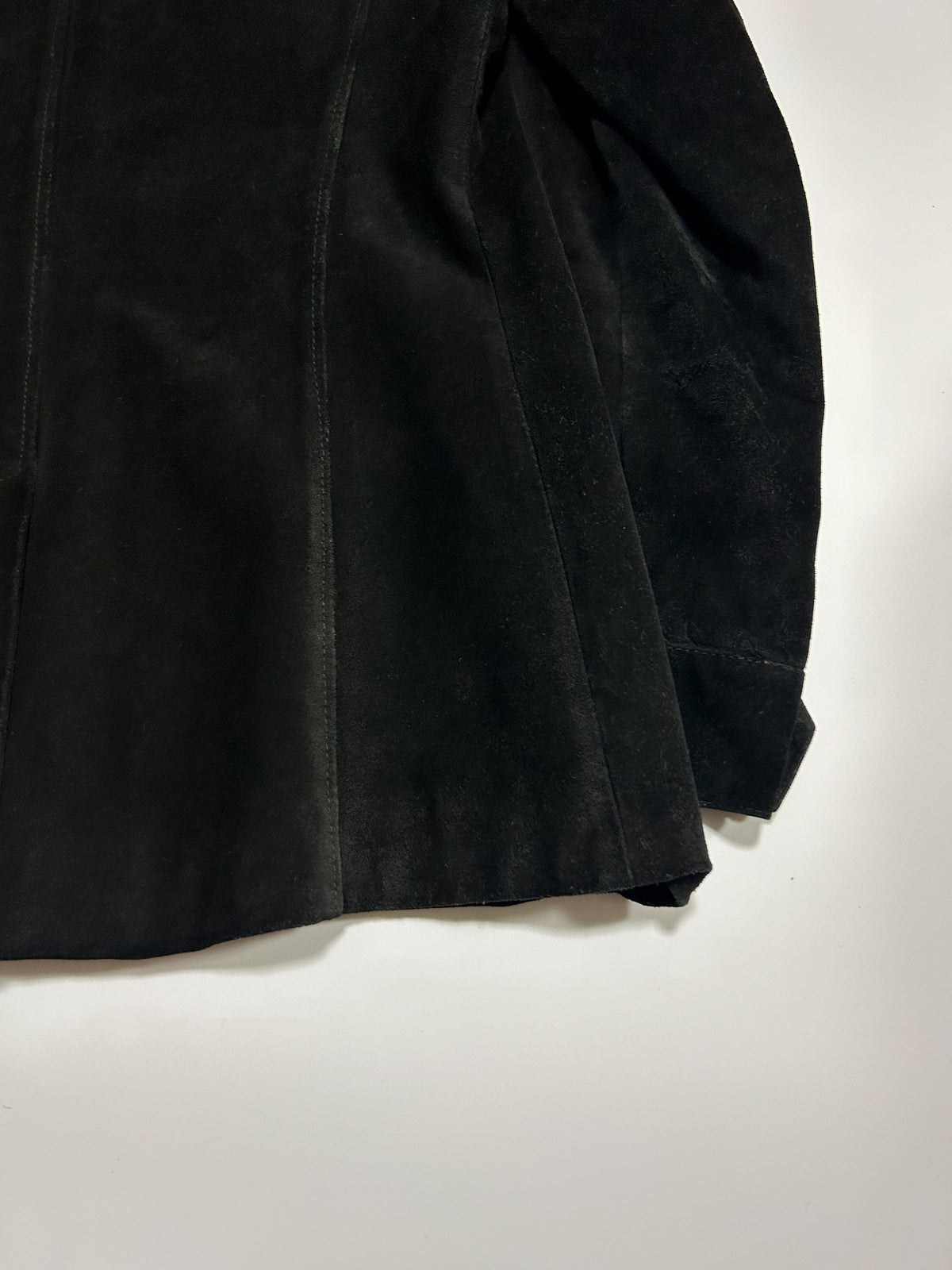 KATHARINE HAMNETT 90s Suede Jacket Black Size M