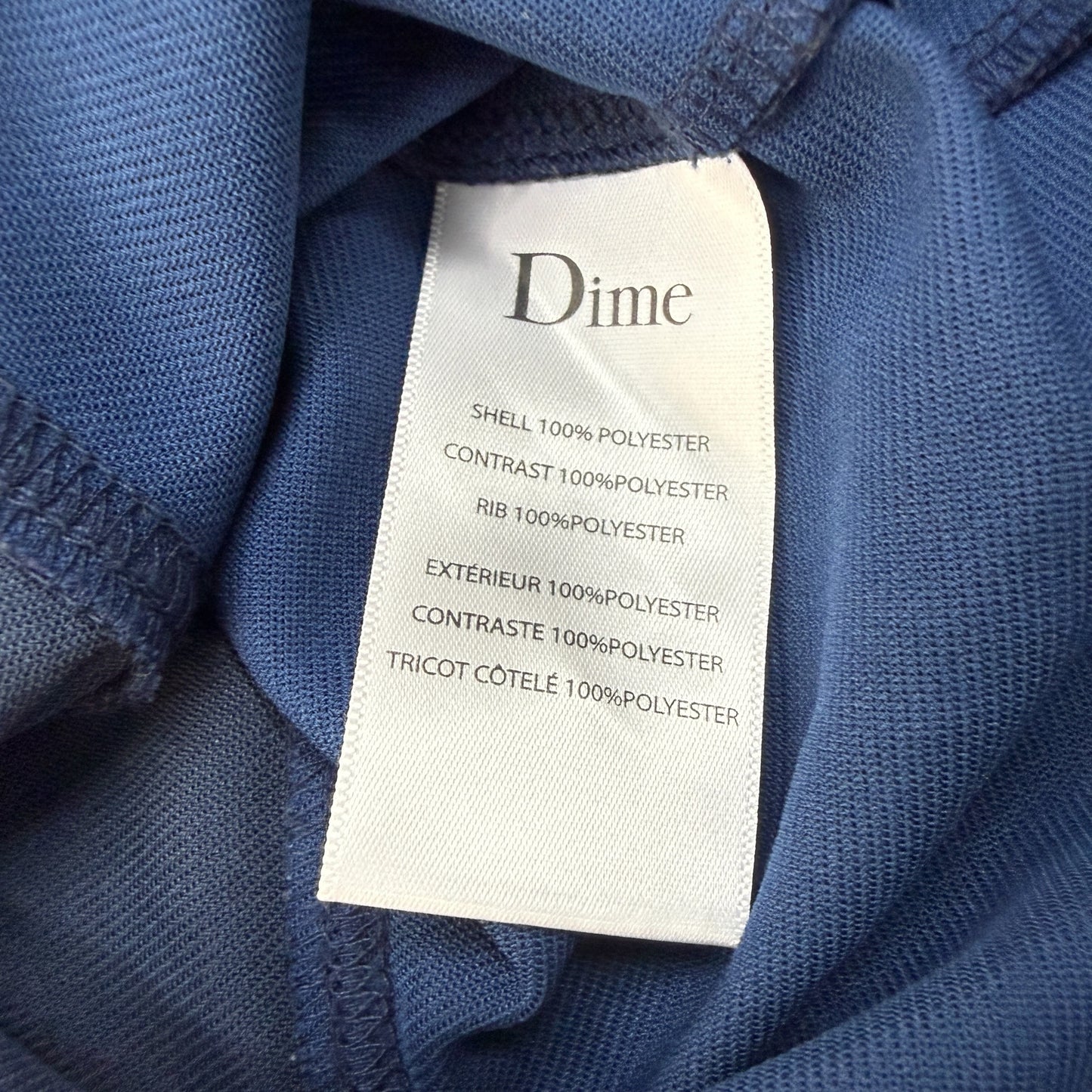 DIME Navy Paneled "50" Numbering Football Shirt Size M