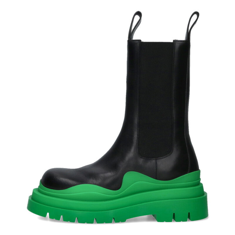 BOTTEGA VENETA TIRE Leather Chelsea Boots Multi Size 5.5