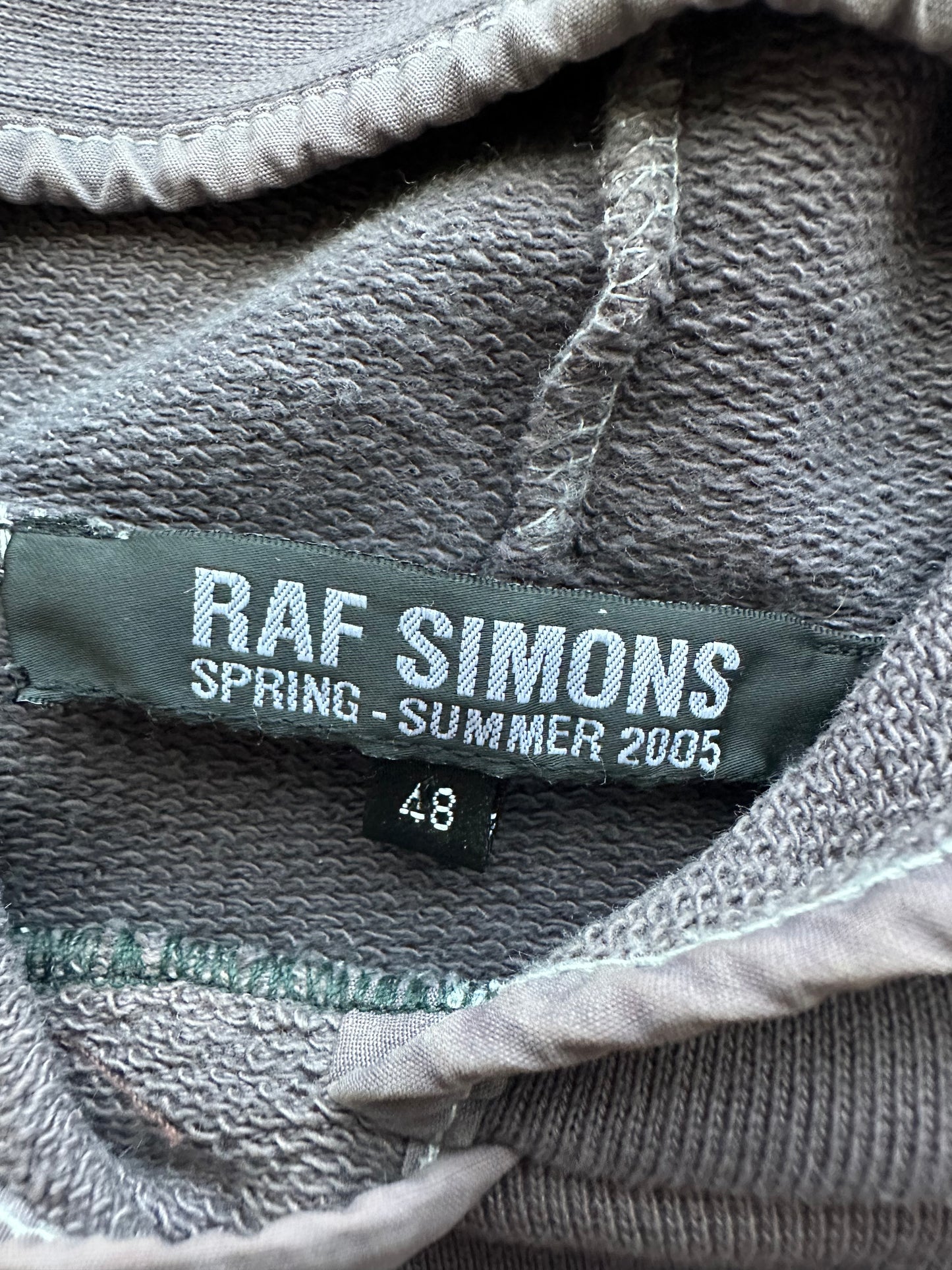 Raf Simons SS05 Raf Simons Faded Pullover Hoodie Size M