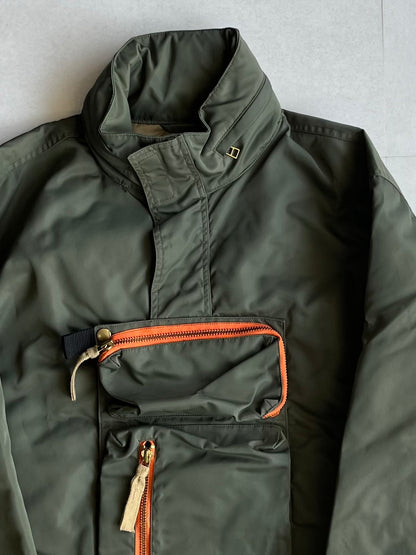 Vintage Green Tech Nylon Jacket Size XL