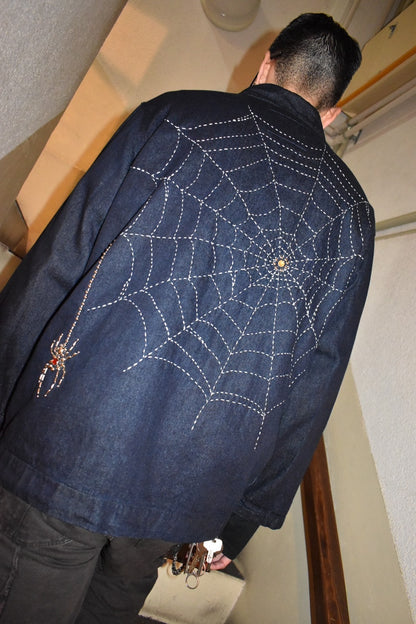 Vintage UNDIS × Rat Indigo Heavy Cotton Sleeve Shirt Size 40