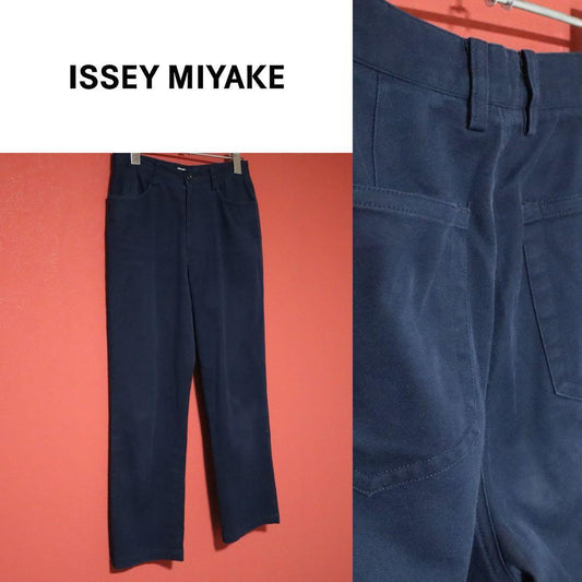 Issey Miyake 99SS Blue Cotton Wide Chino Pants Size M