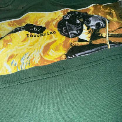 GREEN DAY 95' Green "Insomniac Tour" Vintage T-Shirt Size L