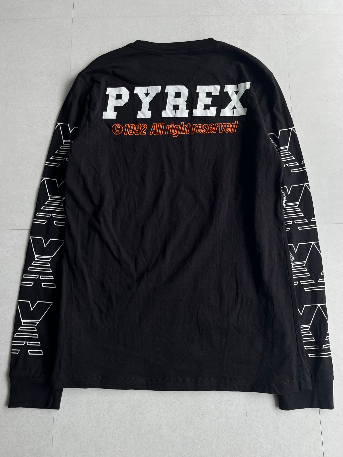 Vintage PYREX Black Long Sleeve Tee Size S