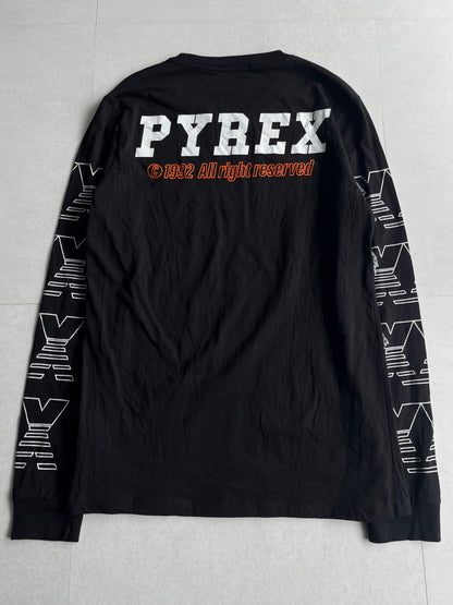 Vintage PYREX Black Long Sleeve Tee Size S