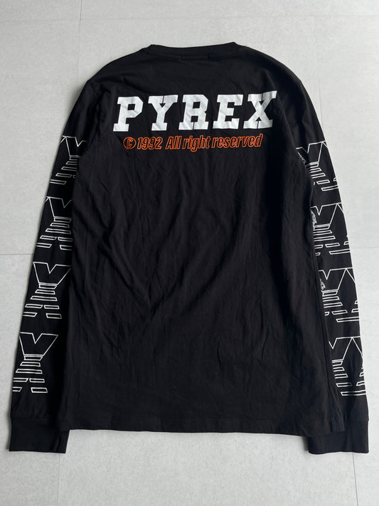 Vintage PYREX Black Long Sleeve Tee Size S