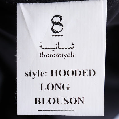 THAMANYAH 13AW Wool Zipper Hooded Coat Black Size 44