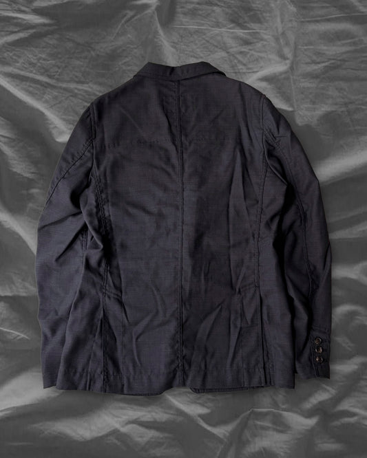 CDG HOMME DEUX 18SS Wool Zip Blazer Gray Size M
