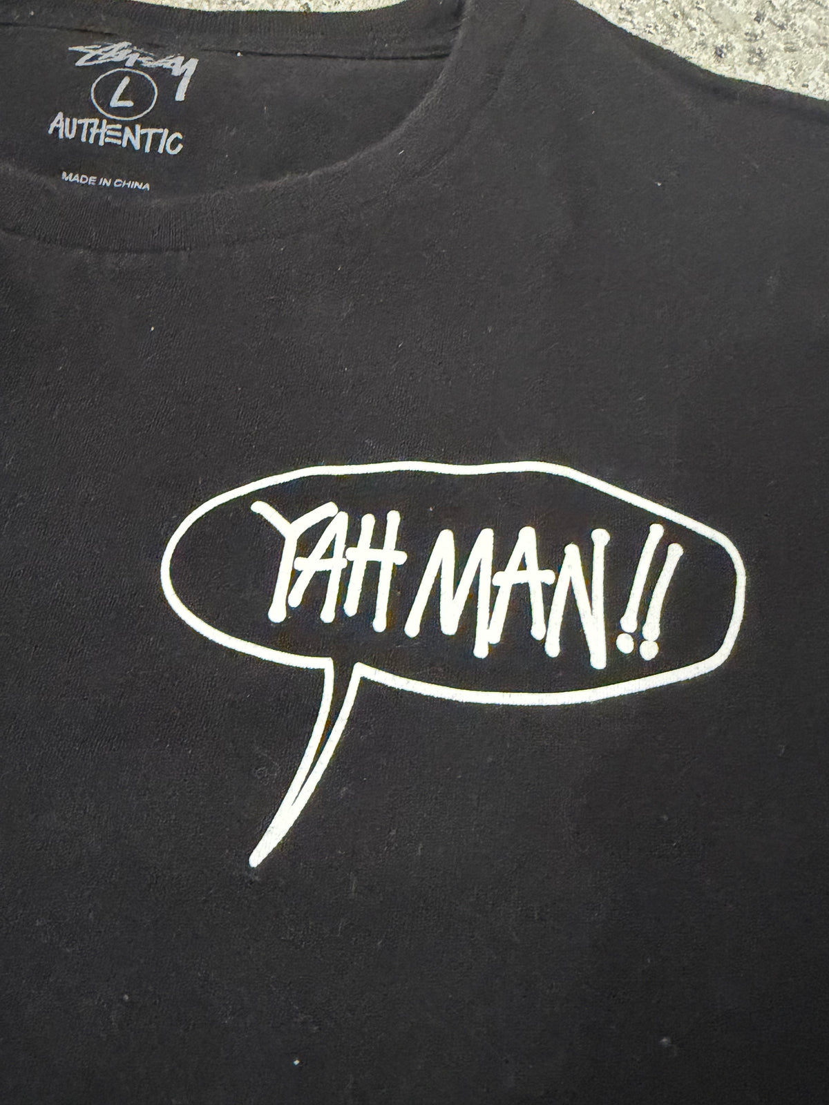 STUSSY Masterpiece T-Shirt Black Size L
