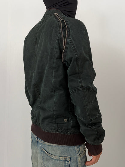 Diesel Green Gimmick Cotton Jacket Size L
