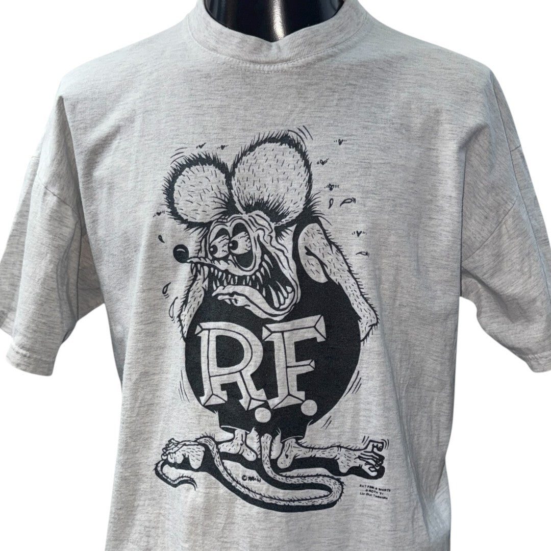 RAT FINK T-Shirt Black Size L