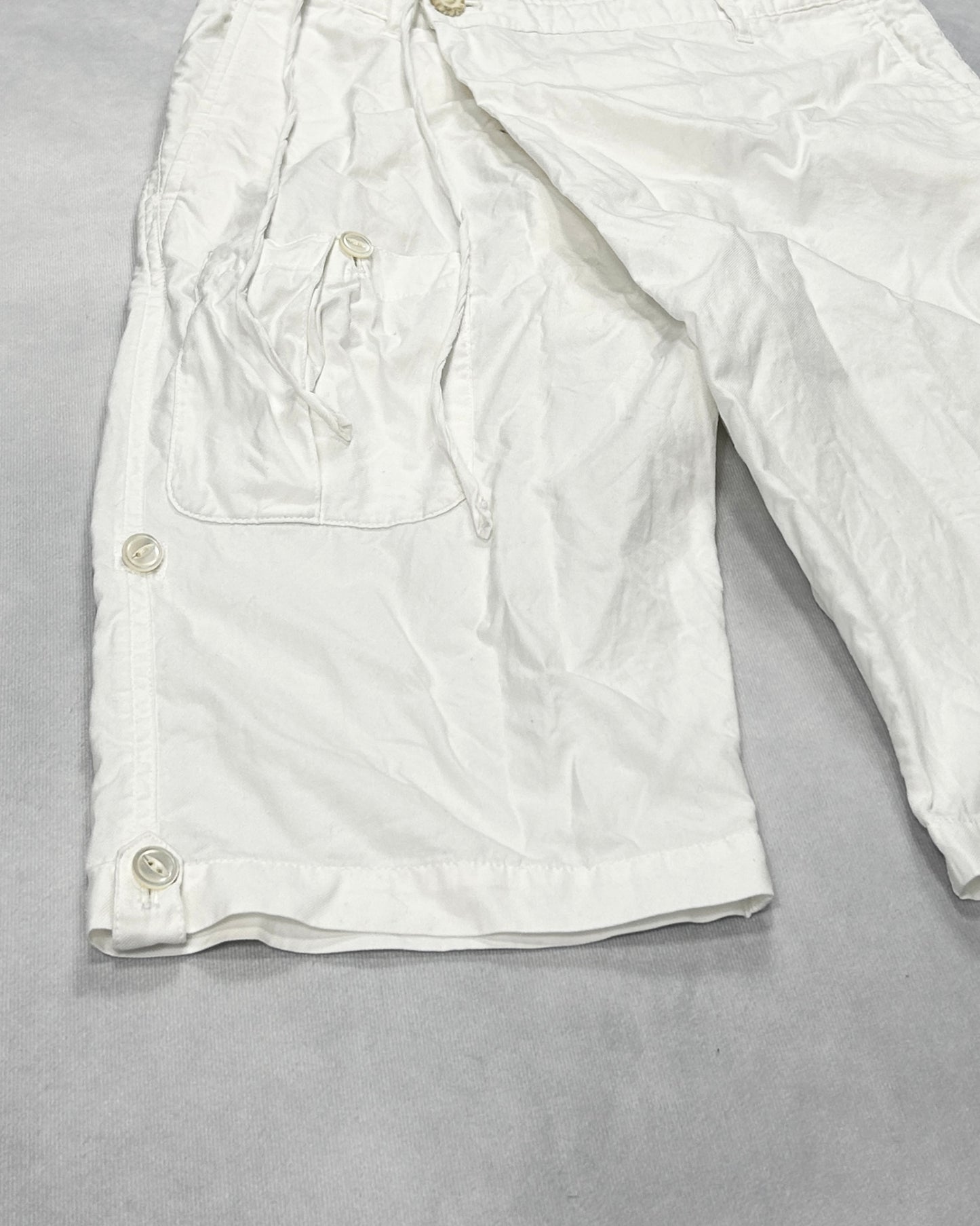 MIHARA YASUHIRO Asymmetrical Flap Shorts (2000s) Size S