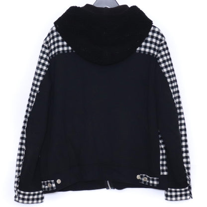 UNDERCOVER 23AW Check Hooded Denim Jacket Black Size 2