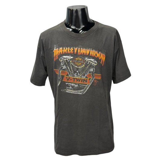 HARLEY-DAVIDSON 80s Vintage 1987 Two-Sided T-Shirt Size L