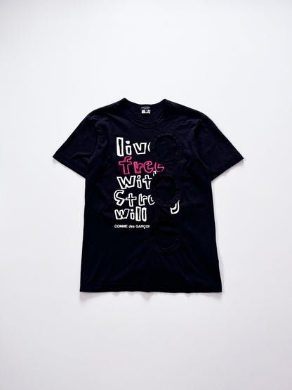 Comme des Garcons Homme Plus Black T-Shirt Size S