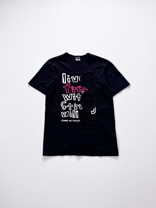 Comme des Garcons Homme Plus Black T-Shirt Size S