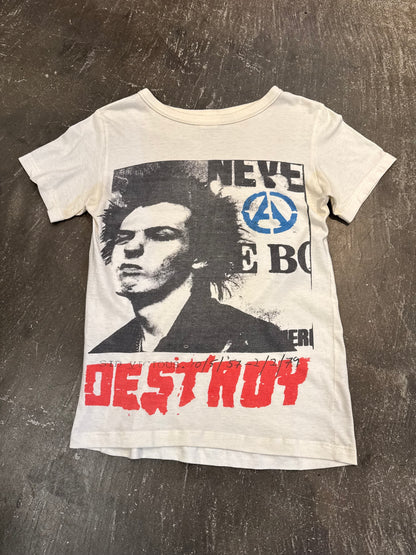 Vintage Sid Vicious Cotton T-Shirt White Size L