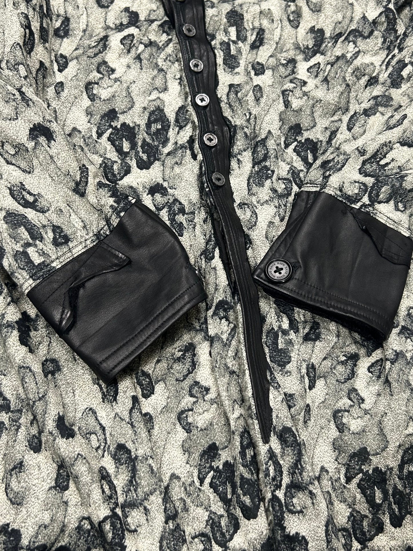 TT by Shohei Takamiya Acid Cape Switching Long Shirt Size M