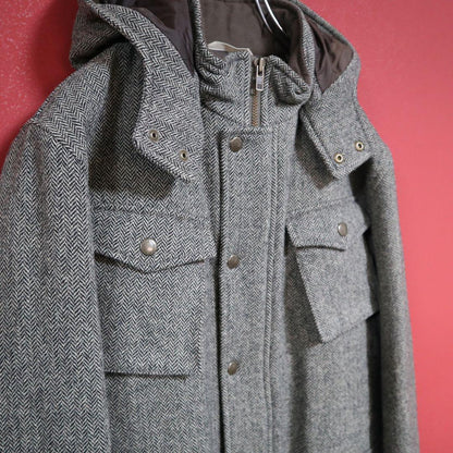 Paul Smith Herringbone Tweed Mods Coat Size M