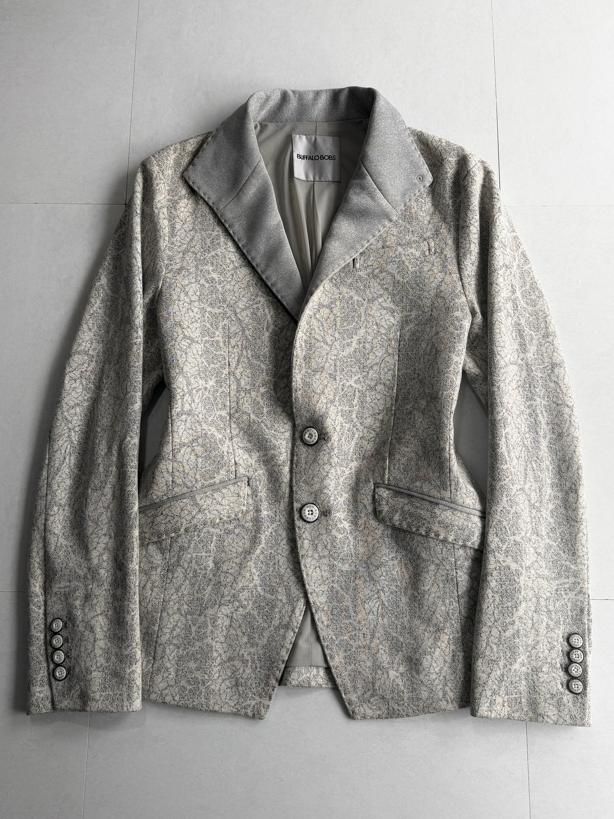 BUFFALO BOBS Cracked Texture Tailored Jacket