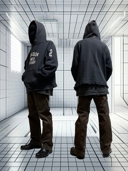STUSSY 2000s City Series Hoodie Black Size M