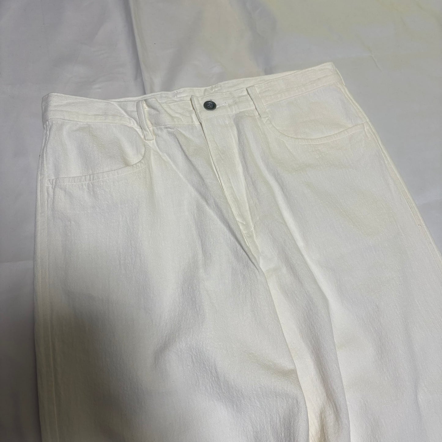 SEDUCTION de NICOLE 90s White Cotton Denim Jeans Size 50