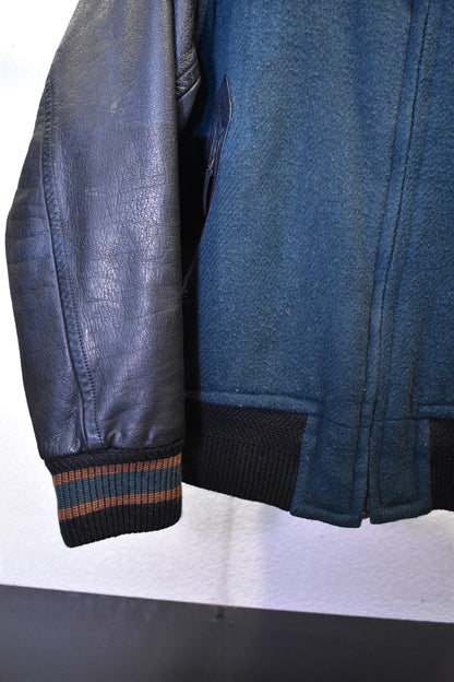Vintage 80s Monsieur Nicole Wool Varsity Jacket Size M