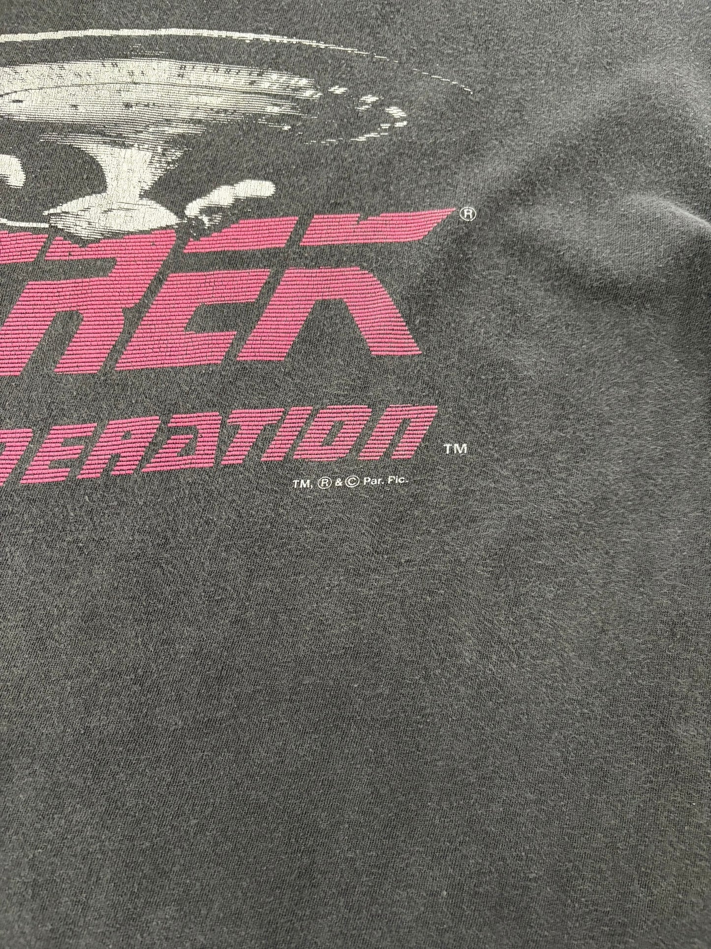 STAR TREK 90s The Next Generation Faded Pink Print Size XL