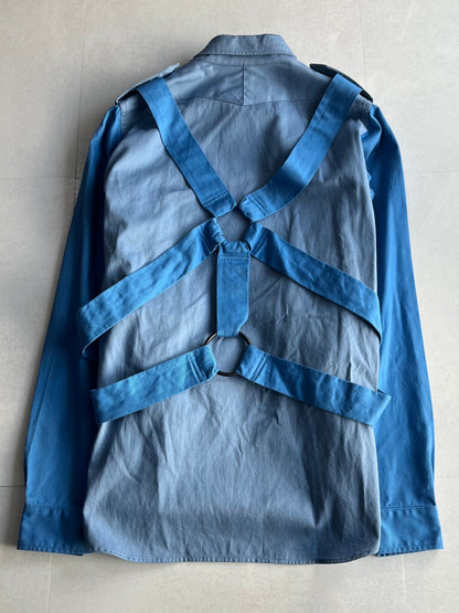 PEEL&LIFT Blue Parachute Shirt Size M