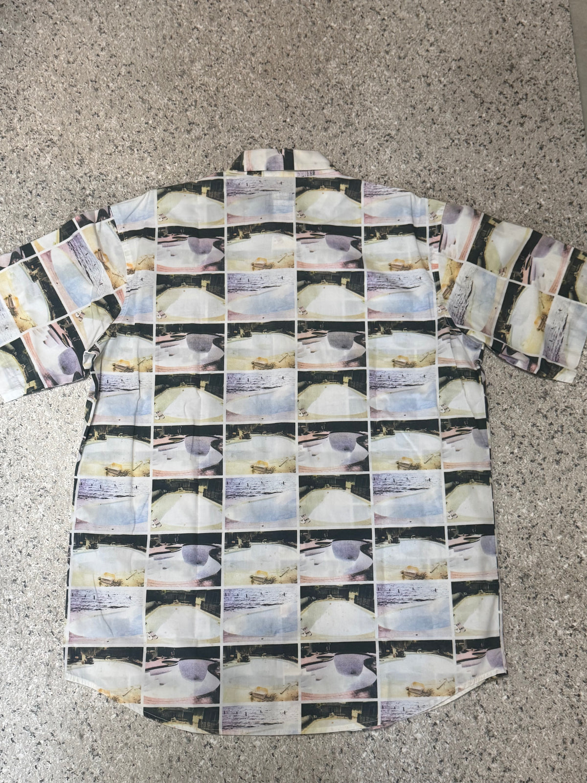 STUSSY Skate Pool All Over Print Shirt Size L