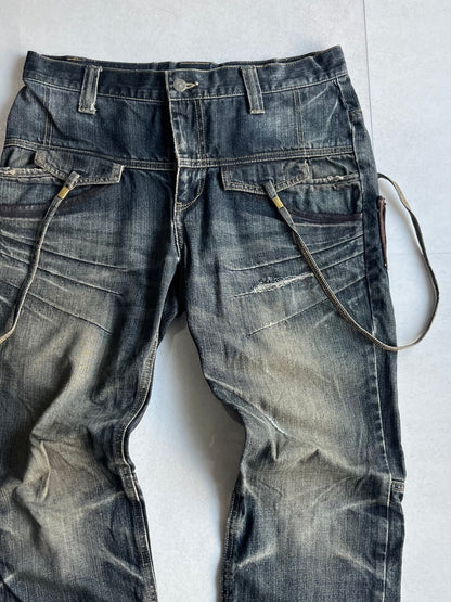 PPFM Gimmick Blue Denim Pants Size S