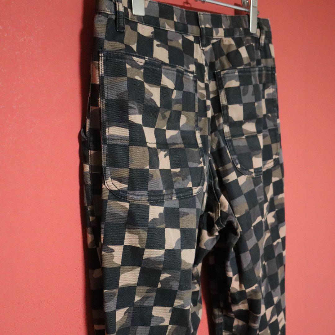COMME des GARCONS HOMME PLUS Checker Cropped Pants Size XS