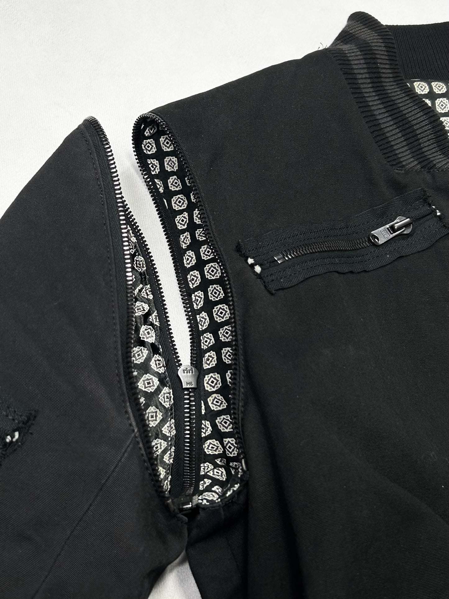 Number (N)ine S/S2004 zip decorated blouson Size 2