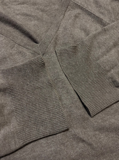 zucca 00s Wool Silk Cashmere Drape V-Neck Knit Size M