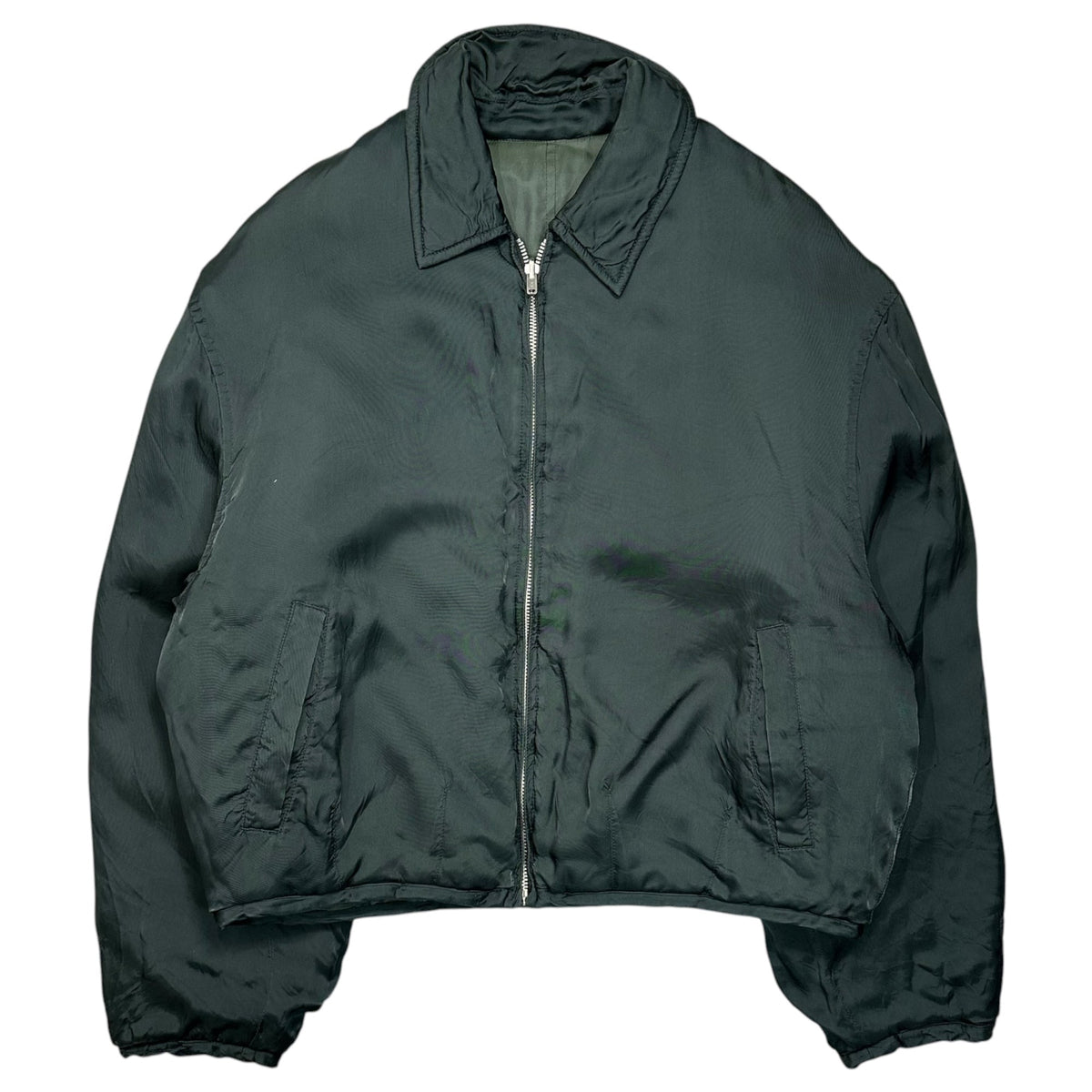 CDG Homme Plus 90AW Reversible Padded Dark Green Jacket Size M
