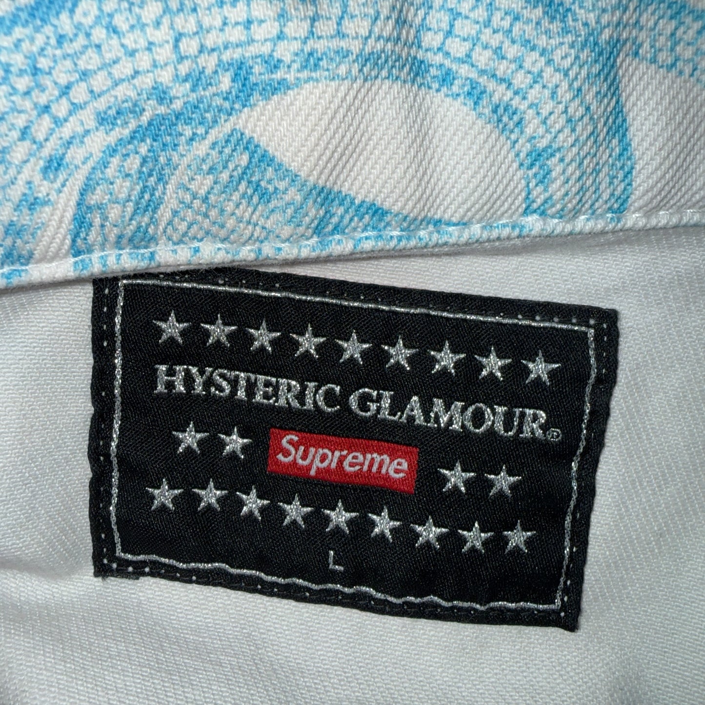 Supreme x Hysteric Glamour 21SS Snake Denim Trucker Jacket