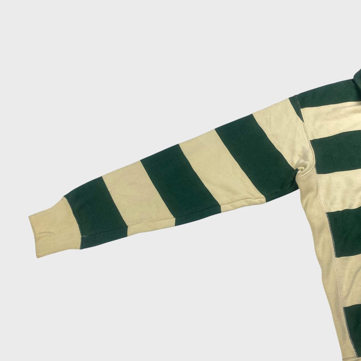 GOOD ENOUGH 90s Collared Striped Half-Zip Sweatshirt Size M