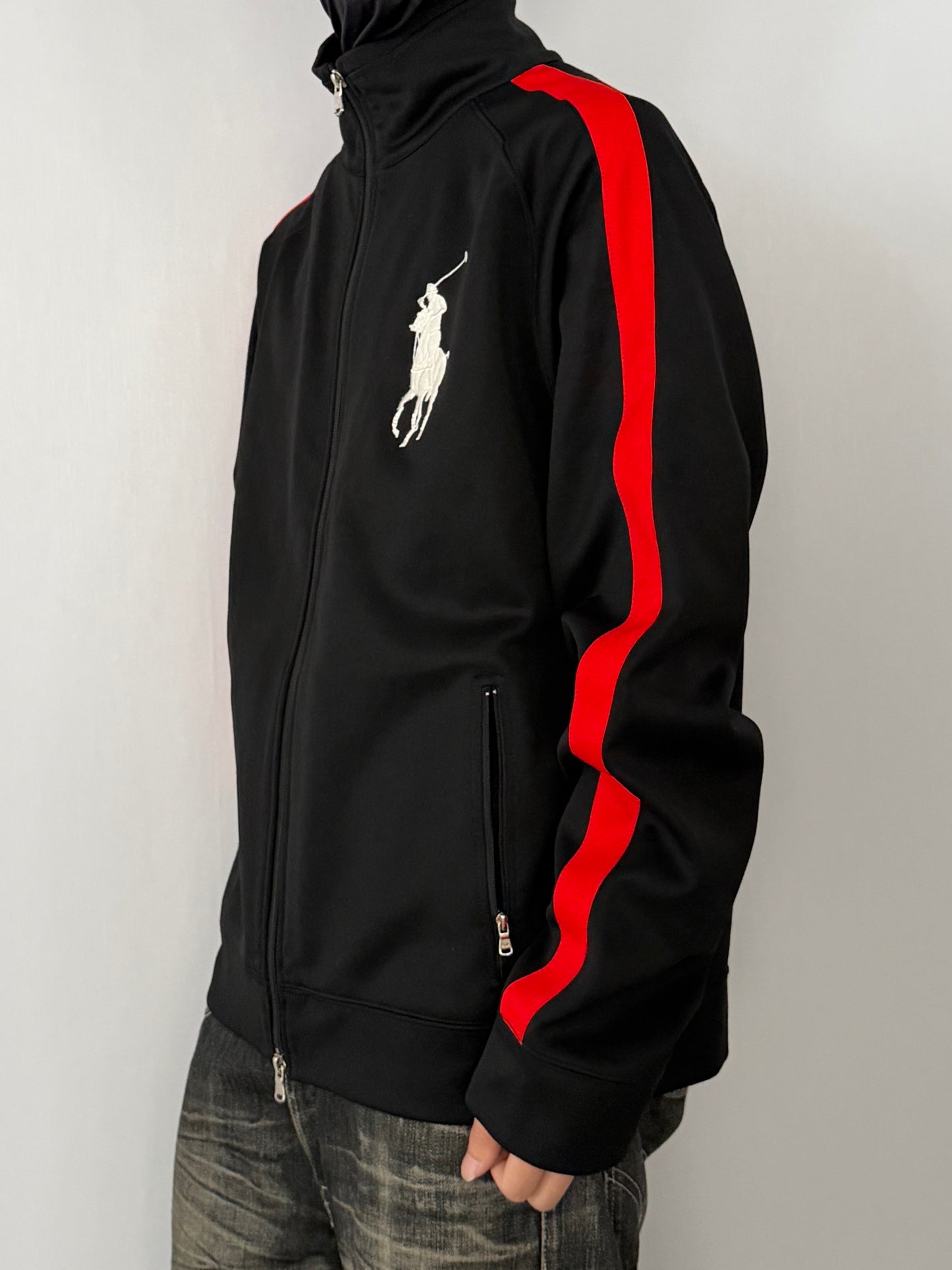 RLX Ralph Lauren Big Pony Track Jacket Black Size XL