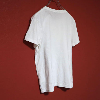 RISMAT by Y's White Knit Docking Asymmetrical T-Shirt Size 2