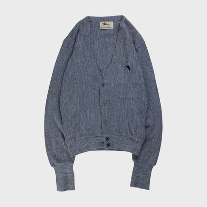 Steeplechase 80s Knit Sweater Gray Size S