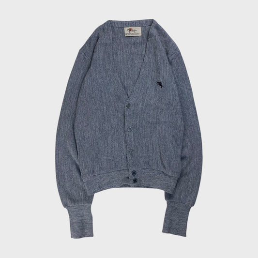 Steeplechase 80s Knit Sweater Gray Size S