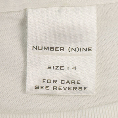 NUMBER (N)INE 2002 S/S Cotton T-Shirt White/Black Size 4