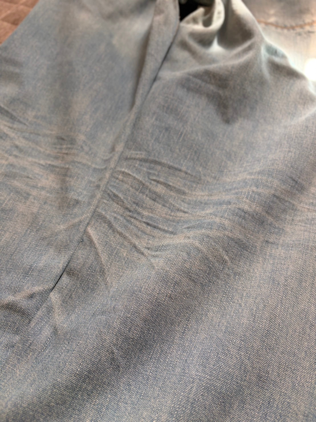 JILSANDER Distressed Denim Pants Indigo Size XL