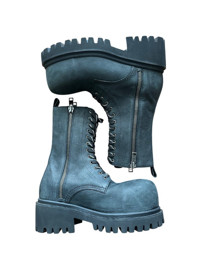 Balenciaga 24 Winter Jumbo Lace Stomper Boots Size EU 39