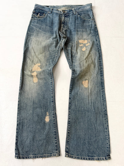 TETE HOMME Damaged Wide Pants Size LL