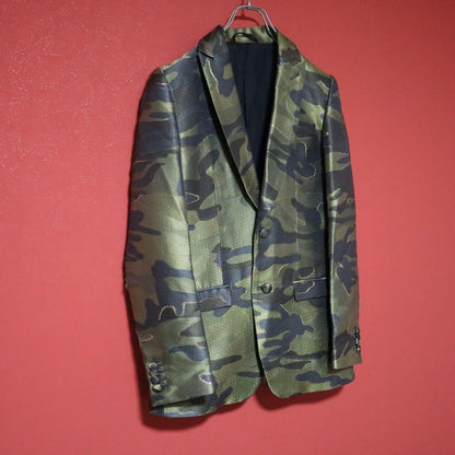 MIHARAYASUHIRO 12AW Silk Camouflage Jacquard Jacket Size XS