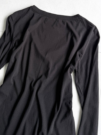 DIESEL Graphic V-Neck Long Sleeve Cotton